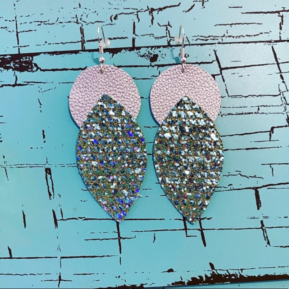 4/$15 Faux Leather Earrings